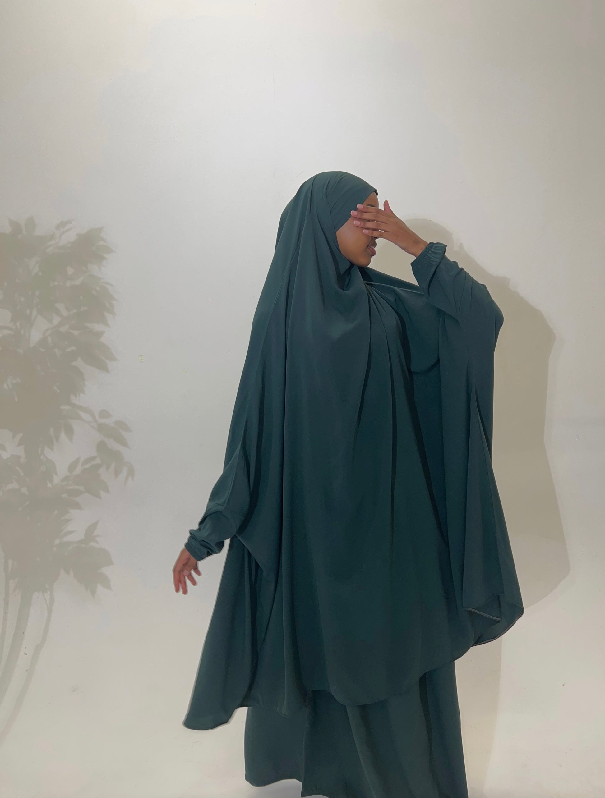 Two piece jilbab - Emerald Green