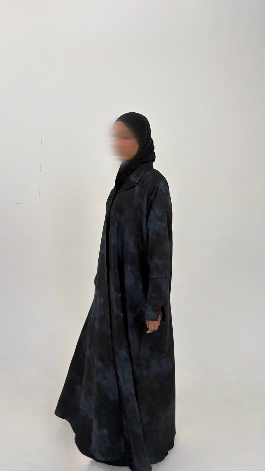 Midnight Blue Blazer Abaya