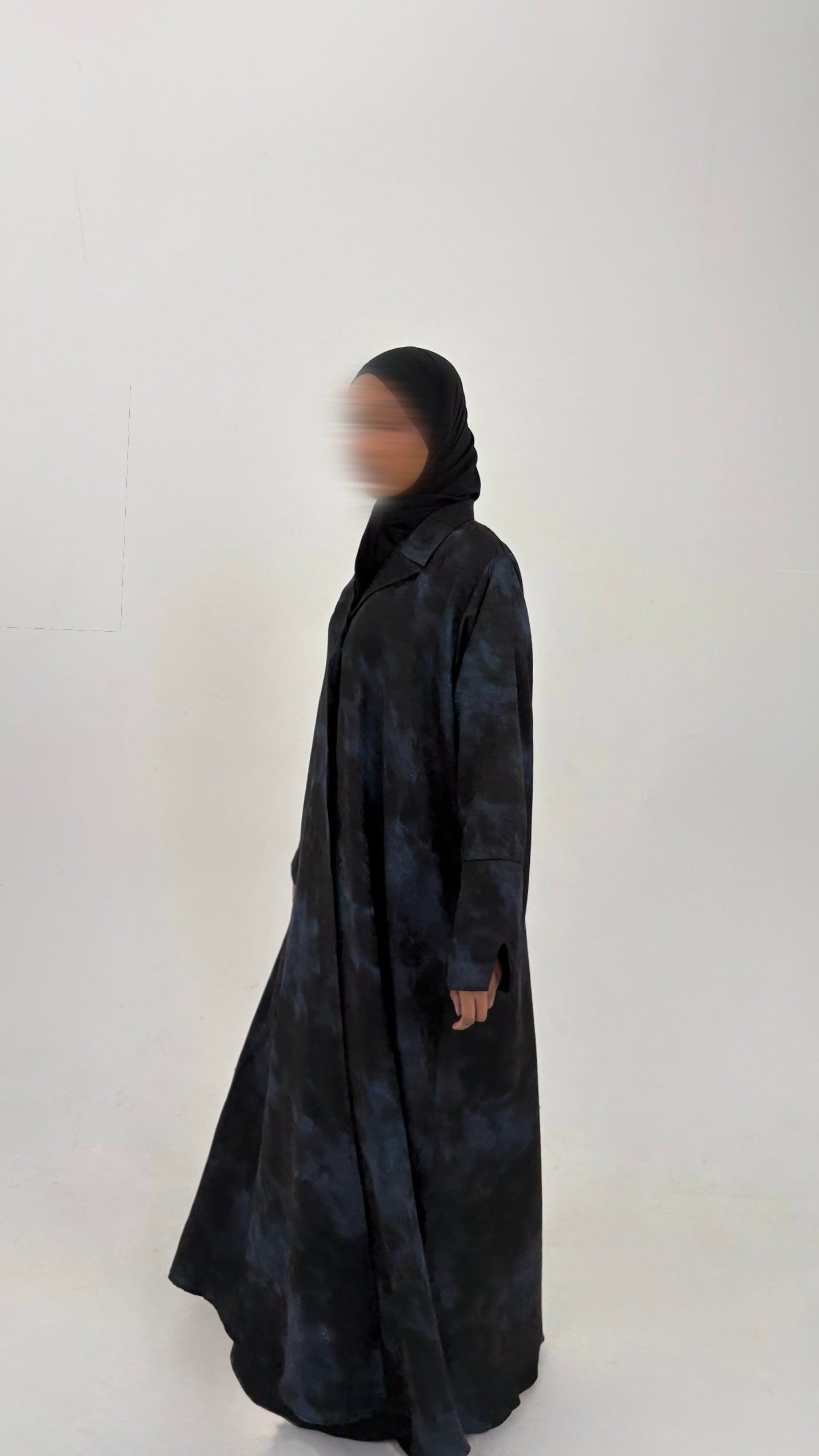 Midnight Blue Blazer Abaya