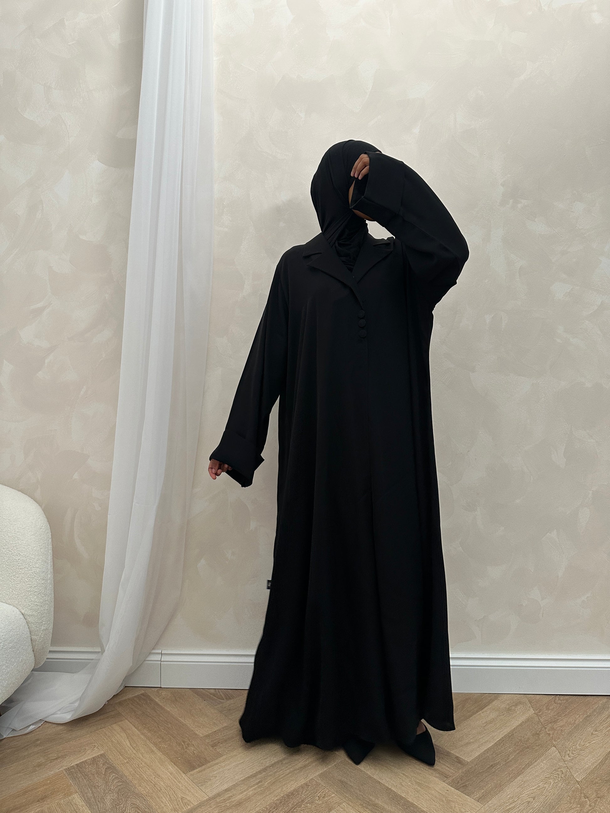 Blazer Abaya - Black