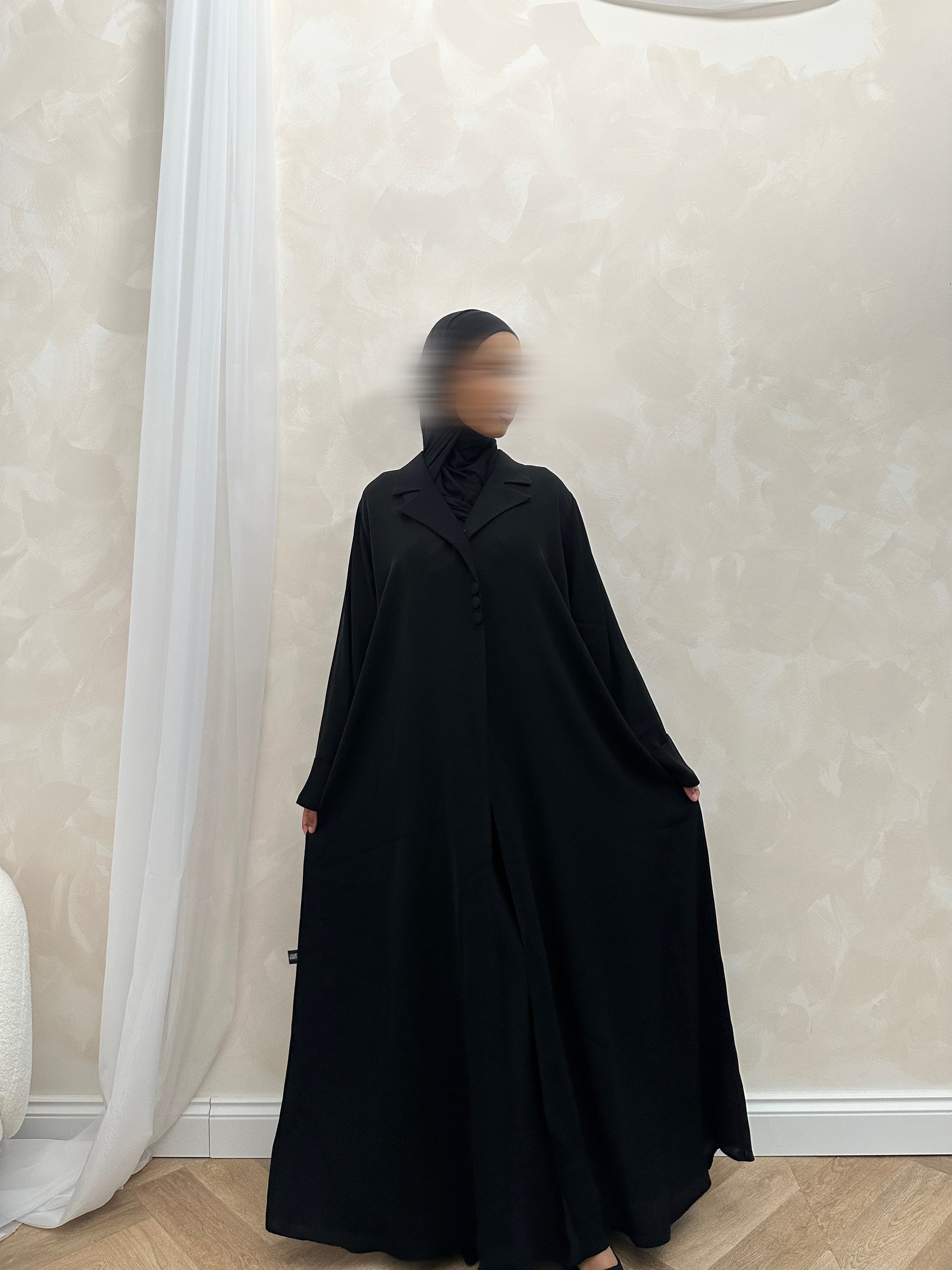Blazer Abaya - Black